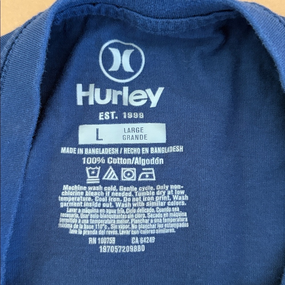 HURLEY Men’s All Day Graphic Tee size large - Picture 8 of 8